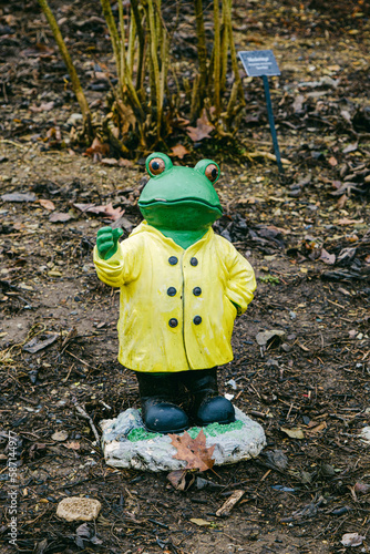 Porcelain Frog in Raincoat