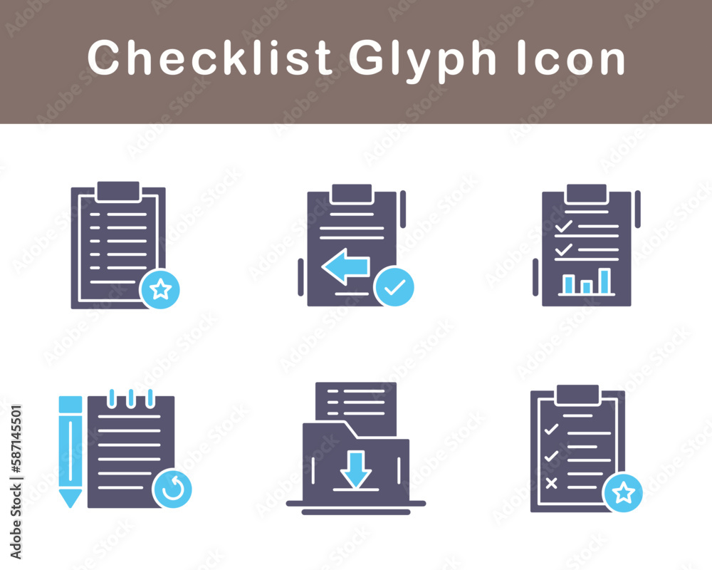 Checklist Vector Icon Set Checklist Vector Icon Set