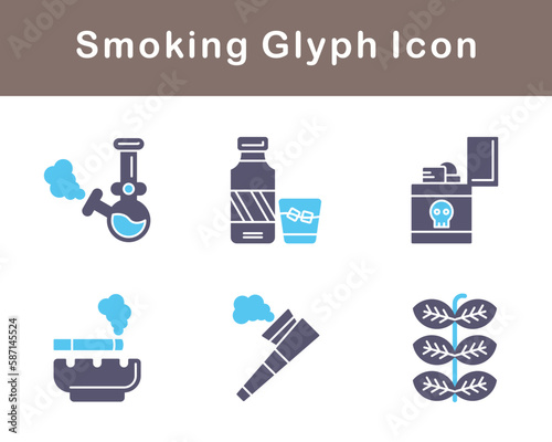 Smoking Vector Icon Set