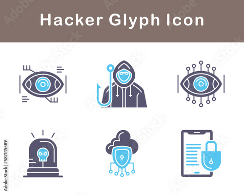 Hacker Vector Icon Set