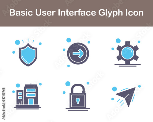 Basic User Interface Vector Icon Set