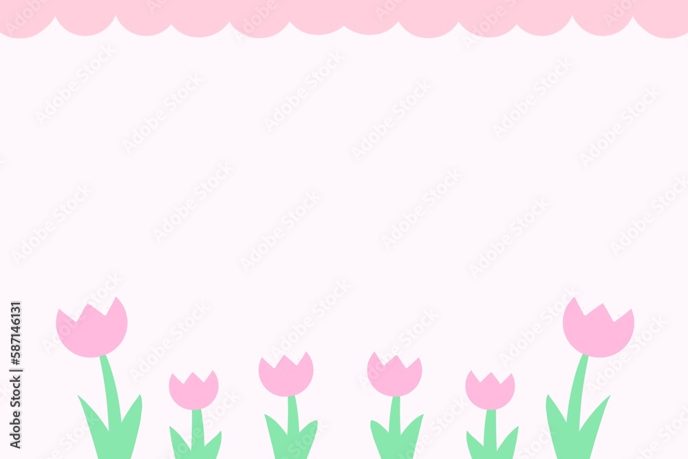 ピンク色のチューリップ〜バレンタイン、イースター、母の日、結婚式、誕生日に〜