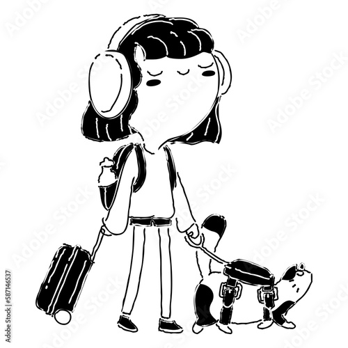 Woman Glyph illustration
