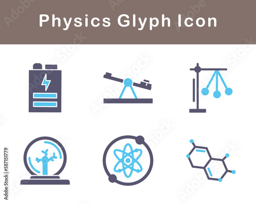 Physics Vector Icon Set