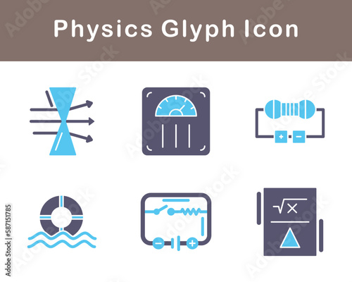 Physics Vector Icon Set