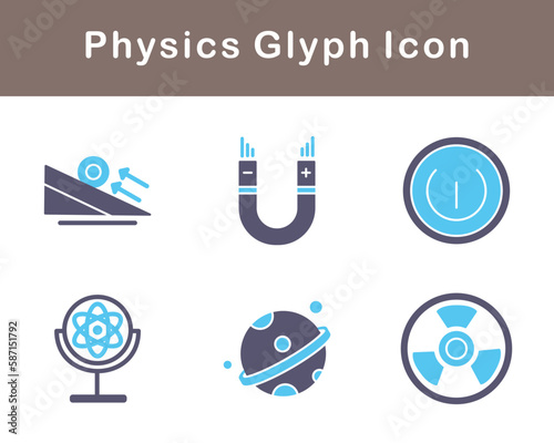 Physics Vector Icon Set