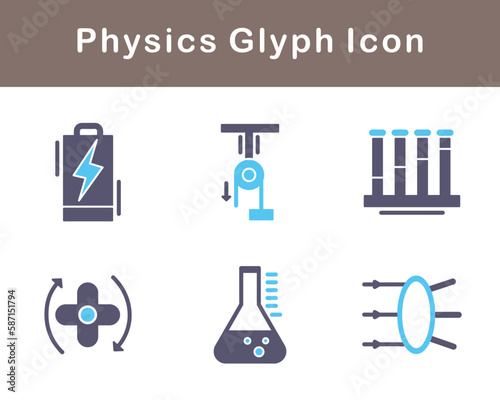 Physics Vector Icon Set