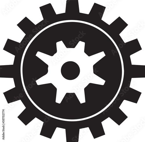 gears and cogs transparent eps