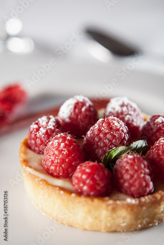 raspberry tart vertical