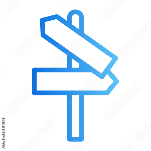 sign gradient icon