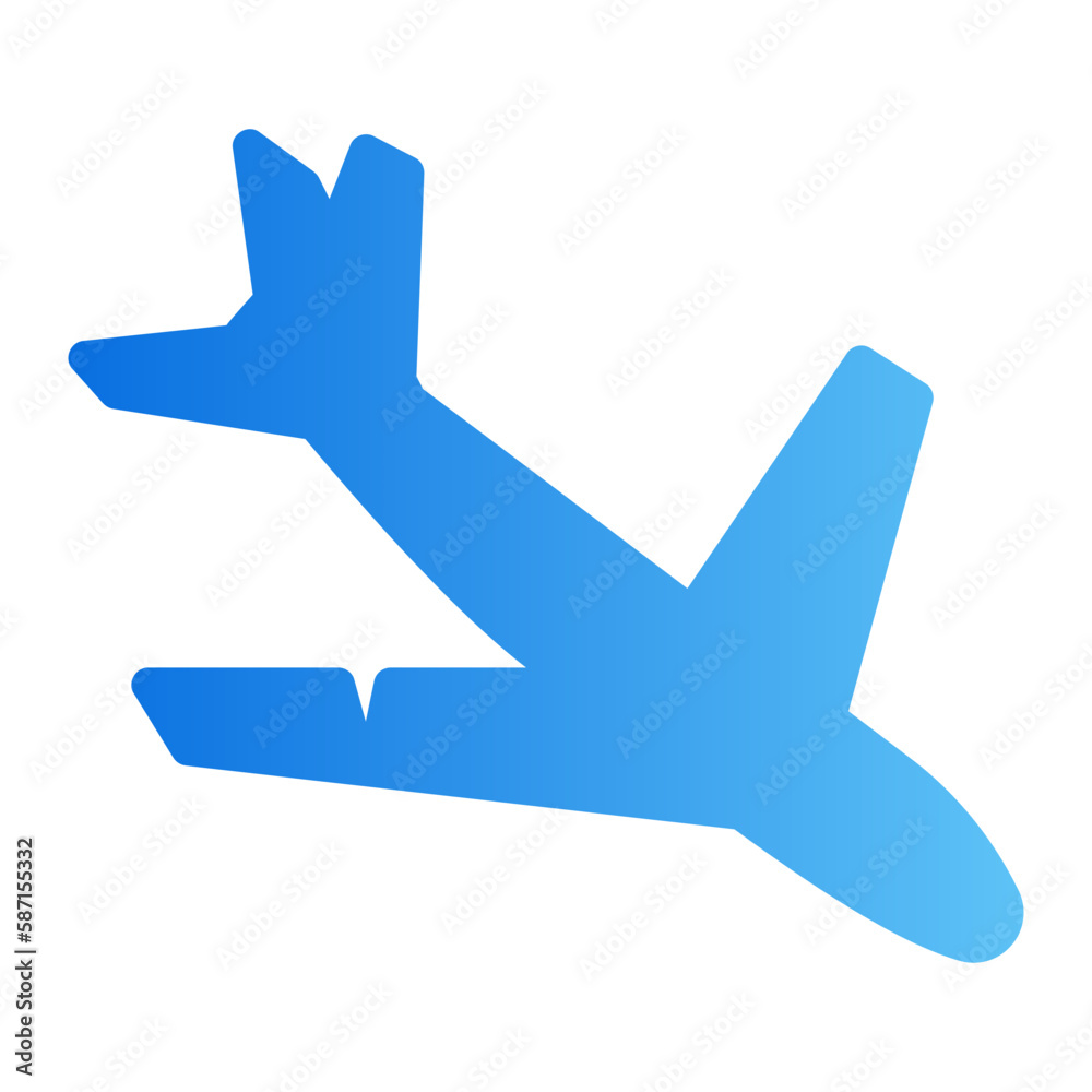 aeroplane gradient icon aeroplane gradient icon