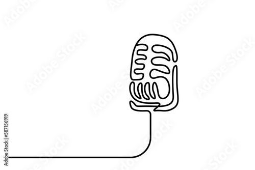 microphone musical instrument voice recorder vocal classical retro design line art