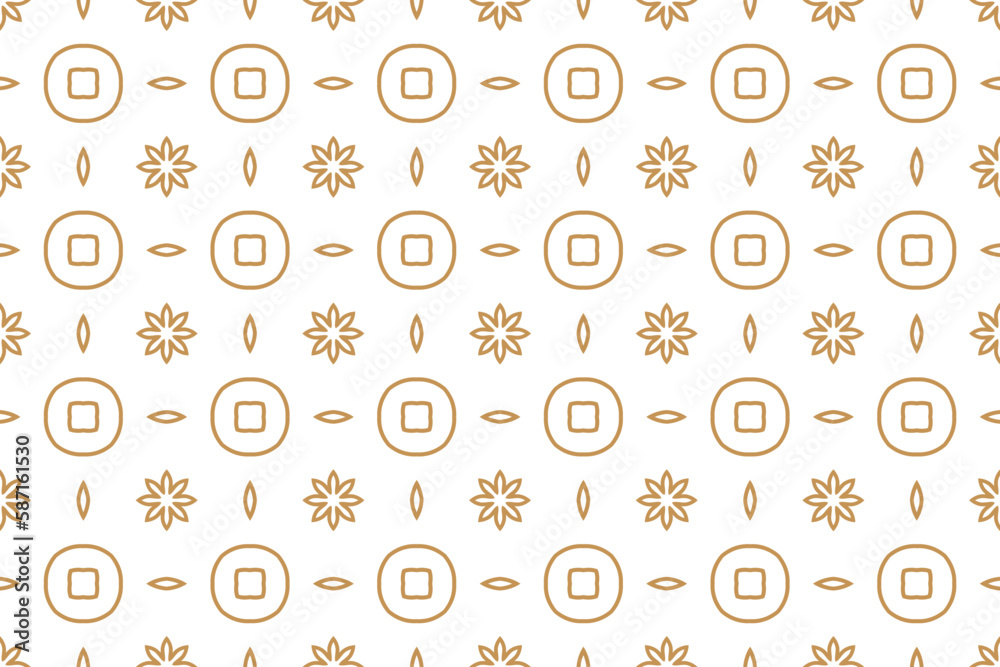 Seamless pattern design for wrapping paper, wallpaper, fabric, decorating and backdrop. Vector Illustration of geometry line art. Seamless pattern design for wrapping paper, wallpaper, fabric, decorating and backdrop. Vector Illustration of geometry line art.