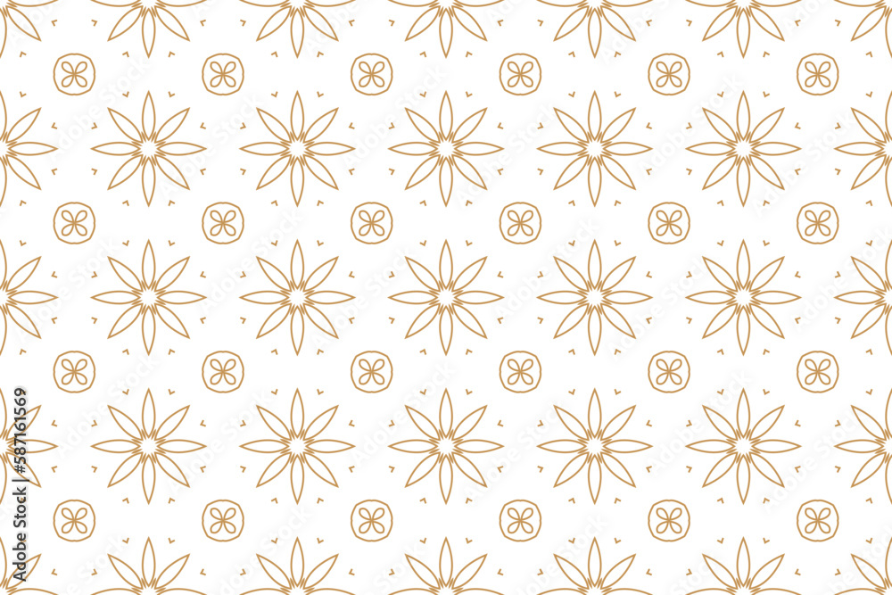 Abstract ornte vector in seamless pattern. Perfect for fashion, textile design, fabric, wallpaper, wrapping paper and home decor.