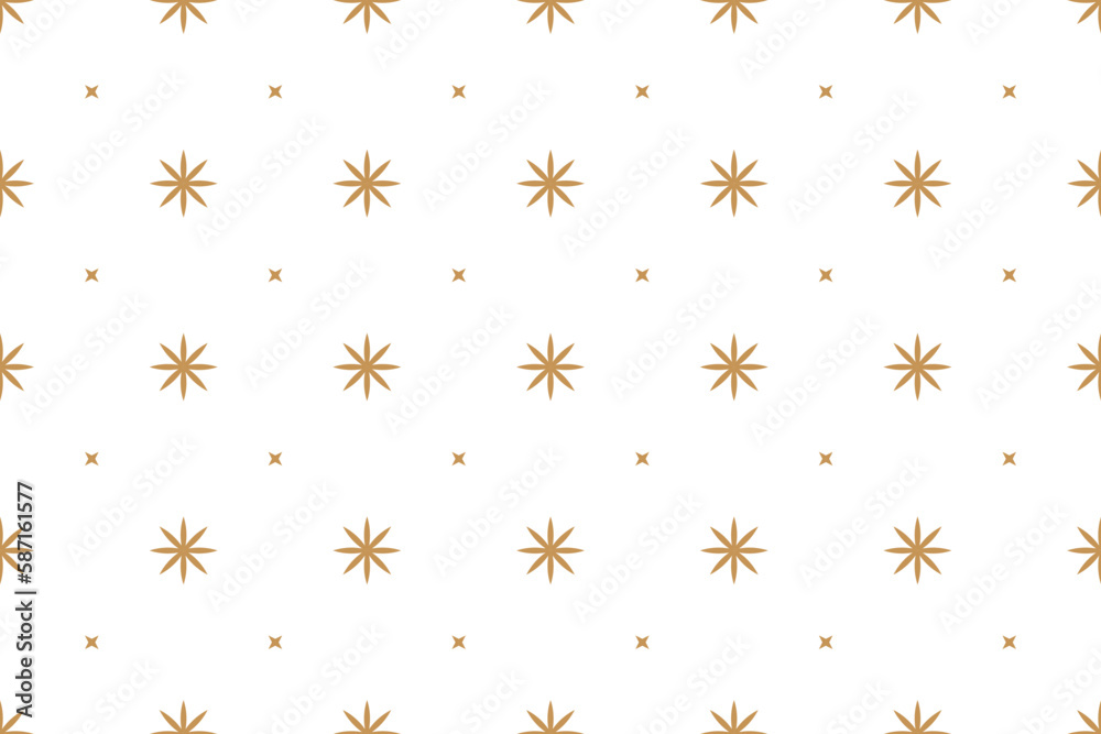 Geometric seamless pattern of white and gold color ethnic motifs for wallpapers and background. Geometric seamless pattern of white and gold color ethnic motifs for wallpapers and background.