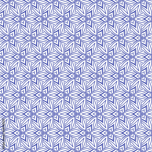 Ornate design with blue indigo color