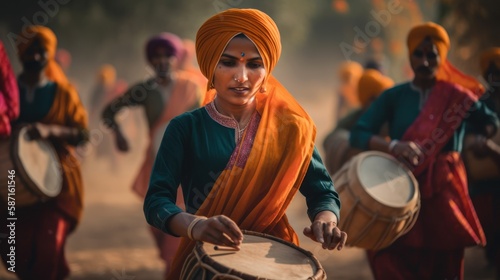 Dhol Drums and Dancing Feet: India's Joyful Vaisakhi Festival, GENERATIVE AI
