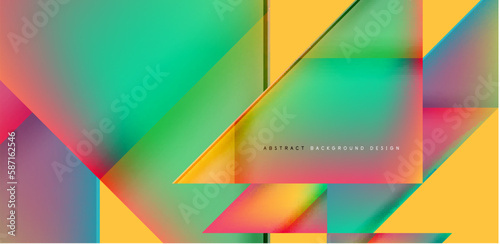 Dynamic bright lines abstract background, stripes with fluid colors, liquid gradients. Vector Illustration For Wallpaper, Banner, Background, Card, Book Illustration, landing page