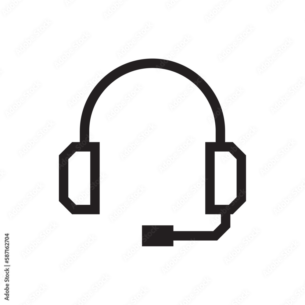 Customer service Business icon with black outline style. center, online, communication, information, assistant, telemarketing, info. Vector illustration Customer service Business icon with black outline style. center, online, communication, information, assistant, telemarketing, info. Vector illustration