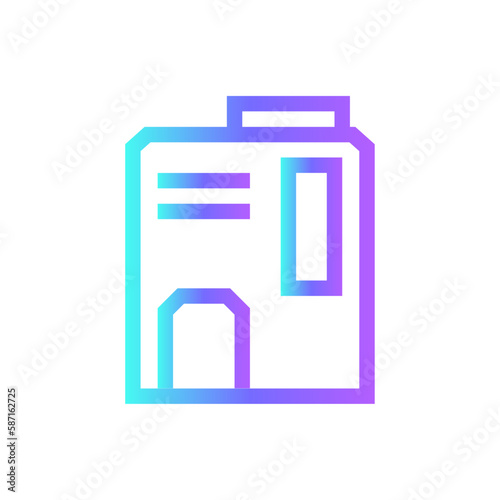 Hardisk Business icon with blue duotone style. computer, technology, memory, cpu, hardware, processor, card. Vector illustration