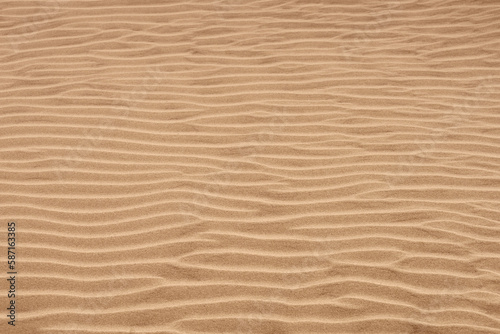 Sand wave abstract pattern background. Banner with beach ripple texture. 