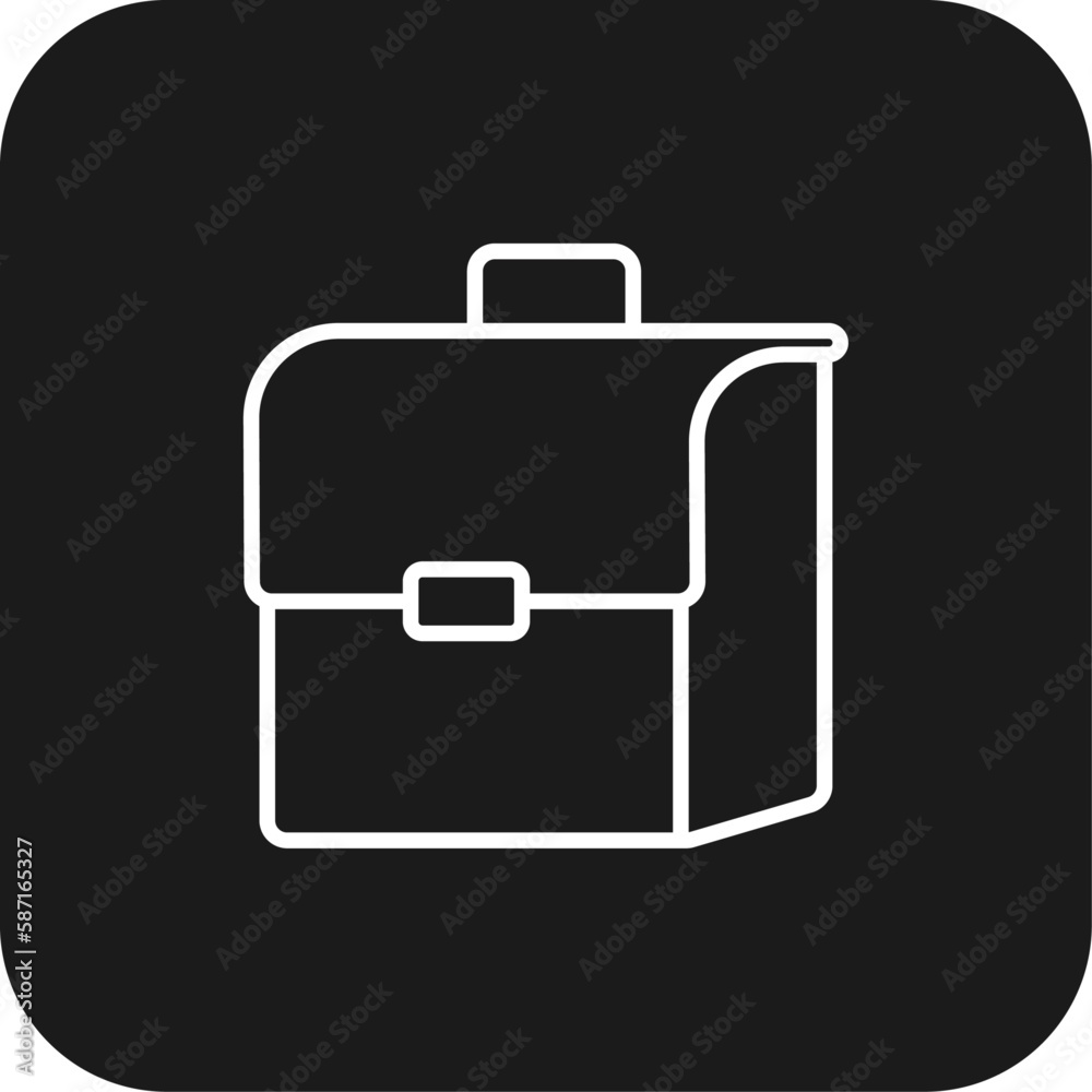 Work bag Business icon with black filled line style. case, suitcase, briefcase, office, document, baggage, professional. Vector illustration Work bag Business icon with black filled line style. case, suitcase, briefcase, office, document, baggage, professional. Vector illustration