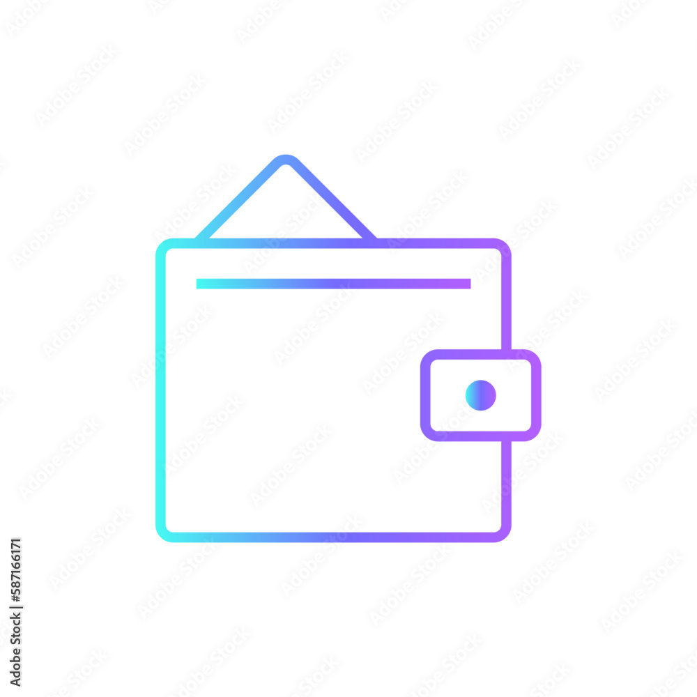 Wallet Business icon with blue duotone style. money, payment, cash, financial, pay, economy, atm. Vector illustration Wallet Business icon with blue duotone style. money, payment, cash, financial, pay, economy, atm. Vector illustration