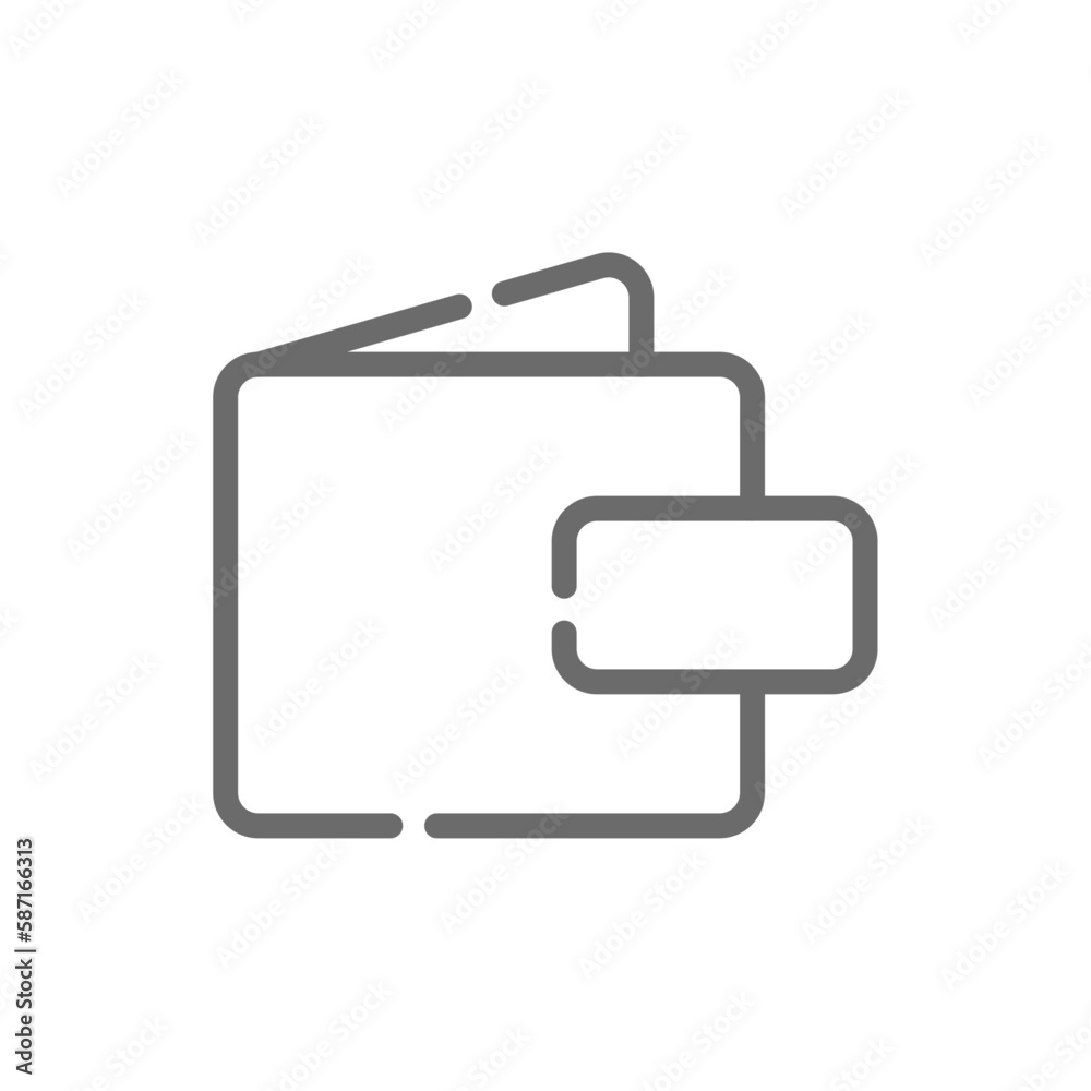 Wallet Business icon with black outline style. money, payment, cash, financial, pay, economy, atm. Vector illustration Wallet Business icon with black outline style. money, payment, cash, financial, pay, economy, atm. Vector illustration