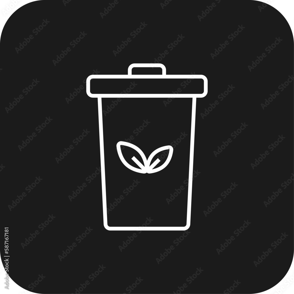 Rubbish bin Eco friendly icon with black filled line style. trash, waste, recycle, recycling, environment, basket, reuse. Vector illustration Rubbish bin Eco friendly icon with black filled line style. trash, waste, recycle, recycling, environment, basket, reuse. Vector illustration