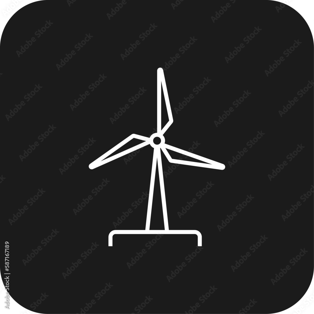 Wind power plant Eco friendly icon with black filled line style. energy, solar, fuel, industry, gas, factory, environment. Vector illustration Wind power plant Eco friendly icon with black filled line style. energy, solar, fuel, industry, gas, factory, environment. Vector illustration