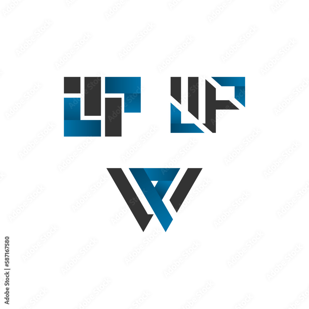 logo set of letter wp for development logo set of letter wp for development