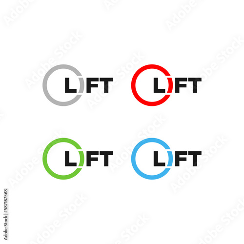 lift marketing logo. vector illustration.