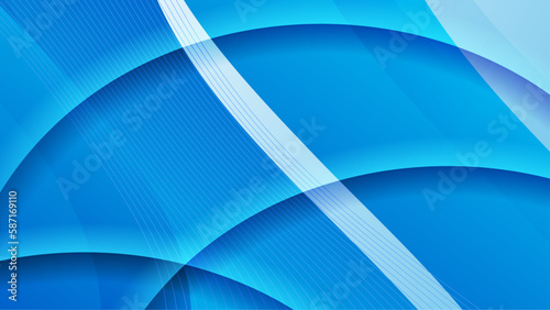 Vector gradient dynamic blue lines background
