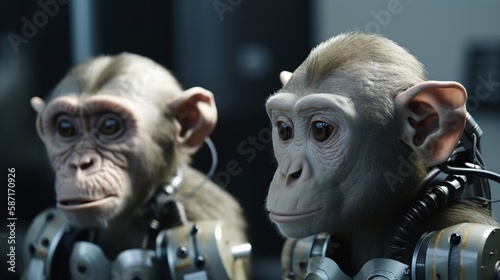crazy monkeys, Generative AI.