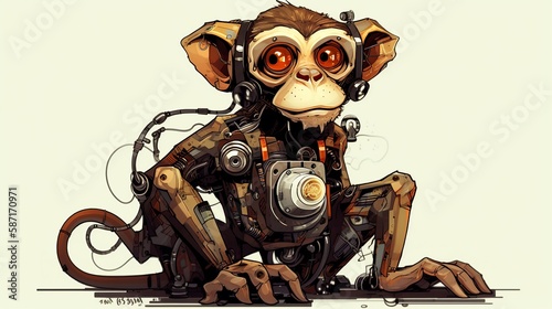 crazy monkeys, Generative AI.