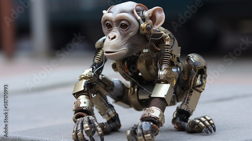 crazy monkeys, Generative AI.