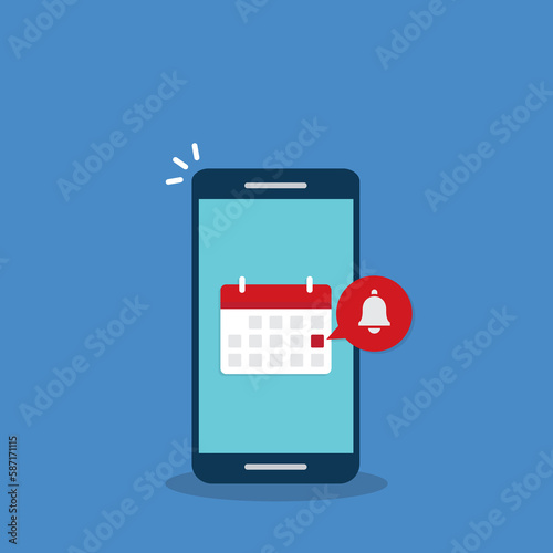 Calendar deadline or event reminder notification on mobile phone Free Download Calendar deadline or event reminder notification on mobile phone - GFXLoad