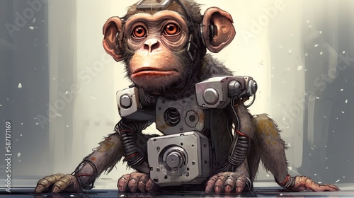 crazy monkeys, Generative AI.