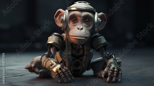 crazy monkeys, Generative AI.