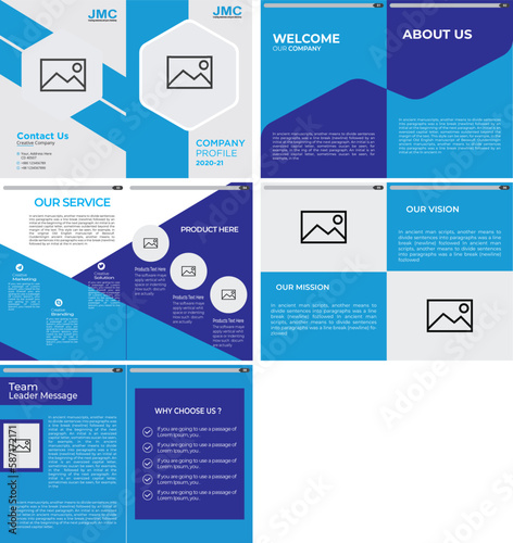 Company profile template design