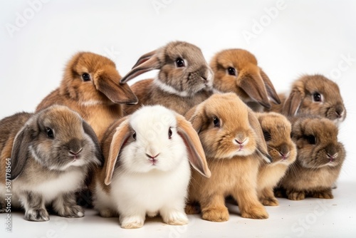 a type of farm rabbit called a Holland Lop. Generative AI