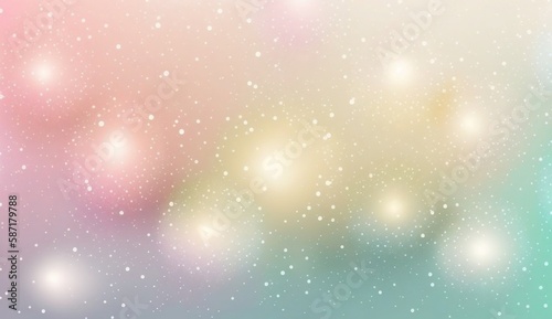 Light pastel background texture abstract Christmas decoration. Beautiful bright winter sparkle bokeh, 3d rendering of Generative Ai.