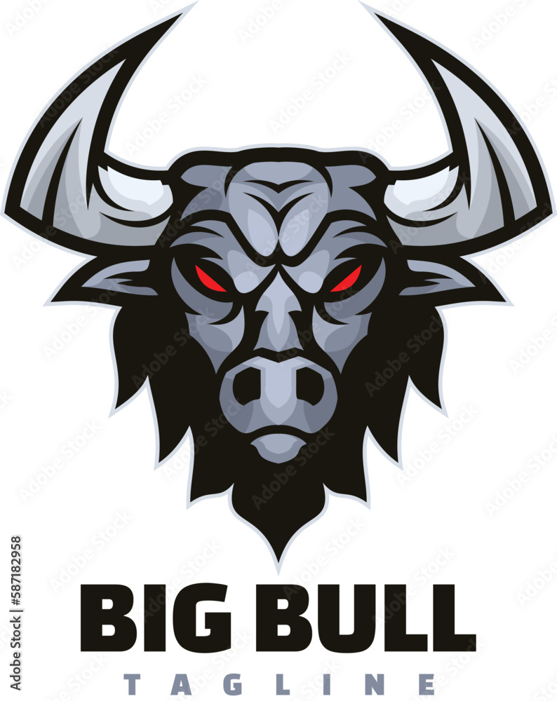 bull mascot logo bull mascot logo