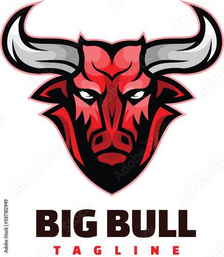 bull mascot logo