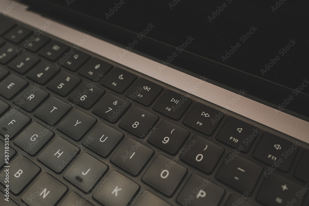 laptop on the table laptop on the table