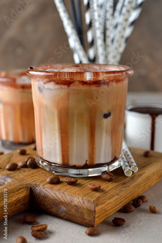 Iced coffee mochachino photo