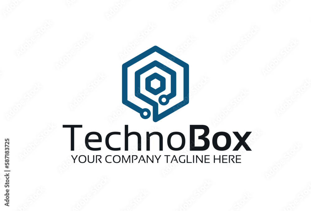 technology box startup logo technology box startup logo