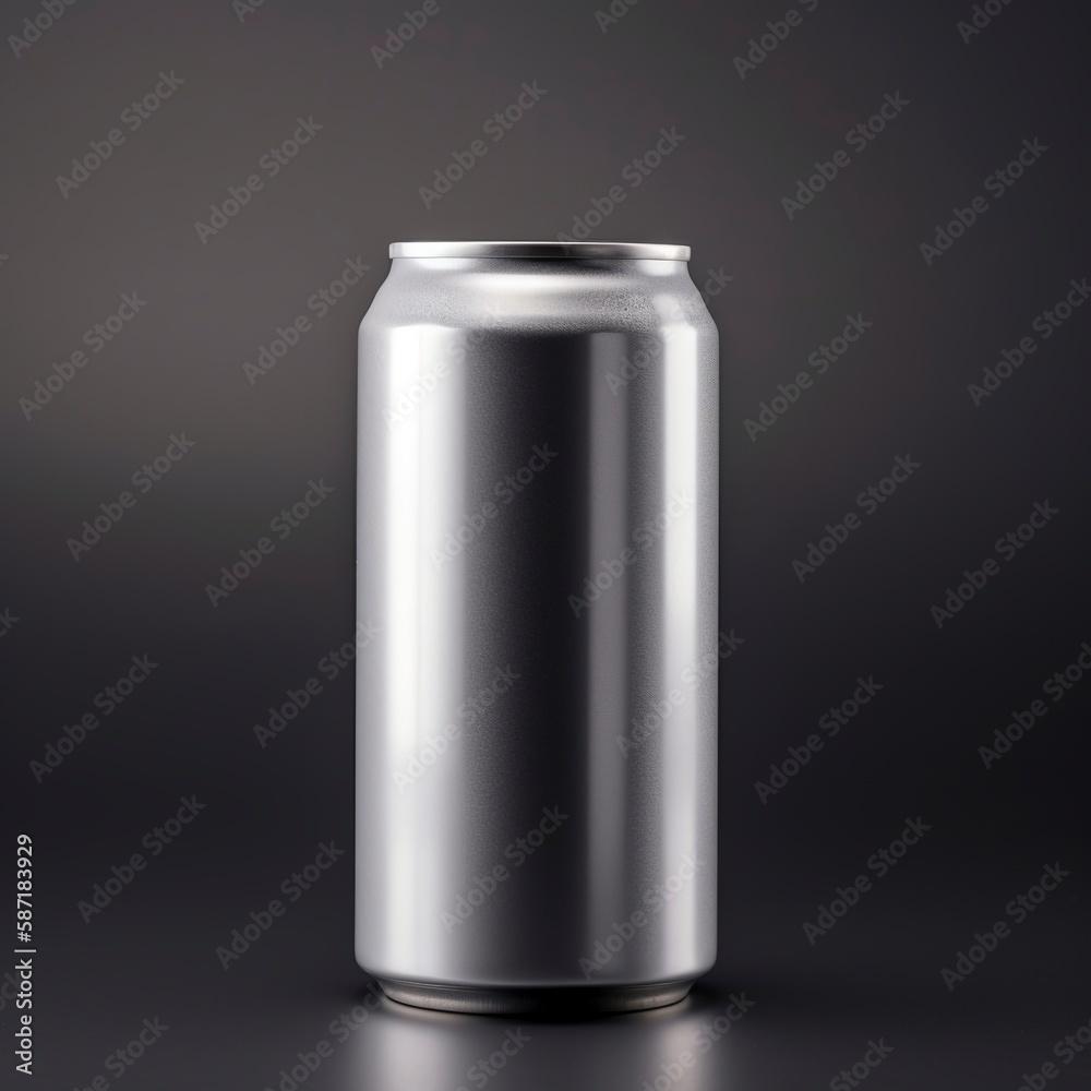 aluminum can isolated on black background. aluminum can isolated on black background.