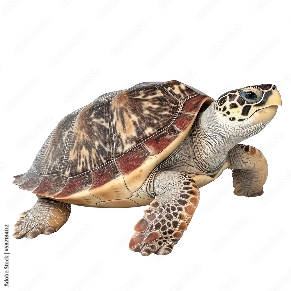 Fototapeta premium sea turtle isolated on white