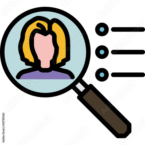 fashionistas woman line filled icon